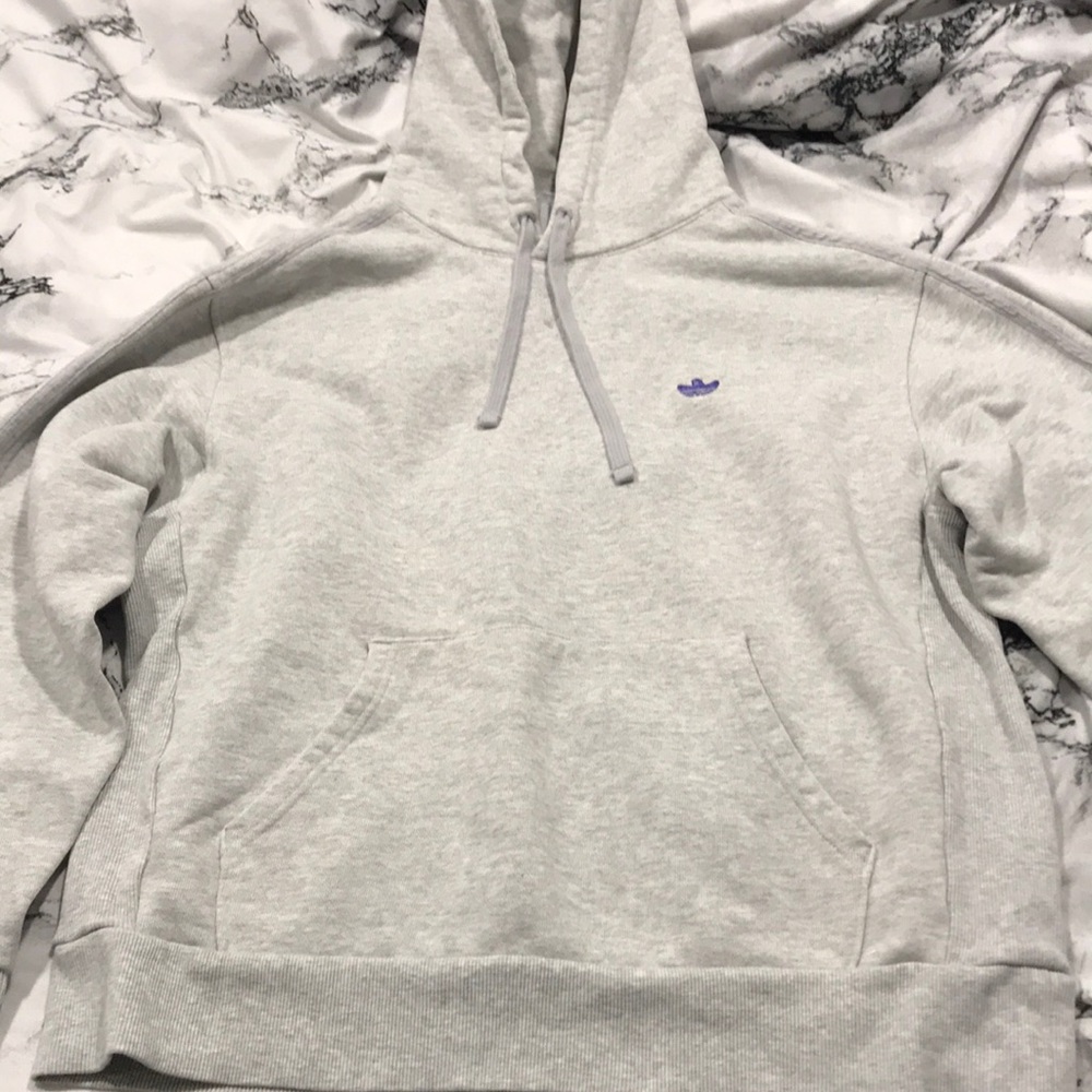 Adidas skateboarding mini shmoo hoodie light grey large men